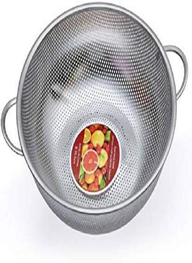 BSBDA Stainless Steel Strainer Rice Washing Bowl for Kitchen Fruit Basket | Colander Drainer Bowls with Handle for Kitchen Utensils | Strainer for Rice, Fruits, Vegetable, Noodles and Pasta Filter - Image 2